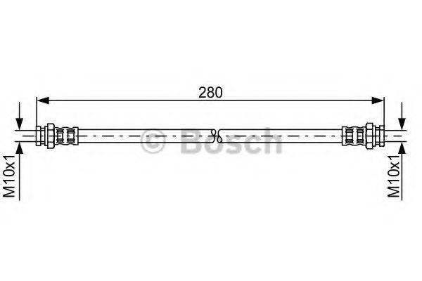 Шланг гальмівний BOSCH 1 987 476 985