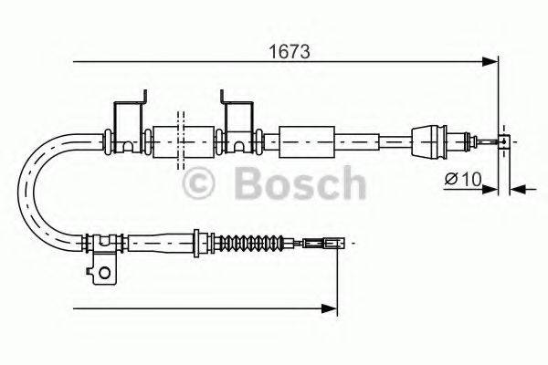 Трос ручного гальма BOSCH 1 987 482 362