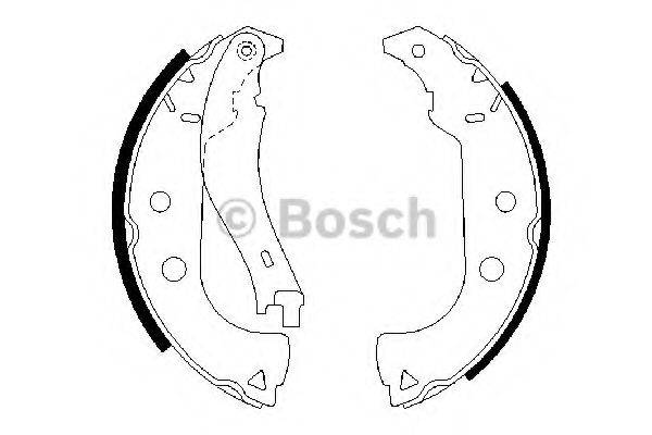 Колодки гальмівні барабанні BOSCH 0 986 487 629