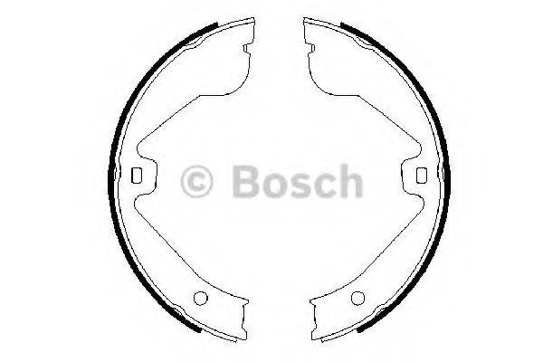 Гальмівні колодки барабані BOSCH 0 986 487 705