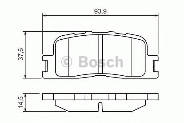 Комплект гальмівних колодок  - дискові BOSCH 0 986 494 359