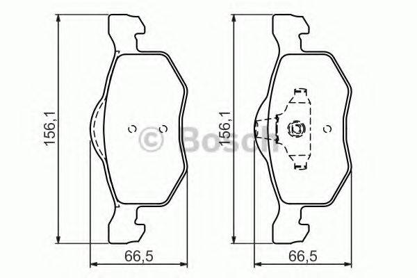 Колодки гальмівні дискові BOSCH 0 986 494 361