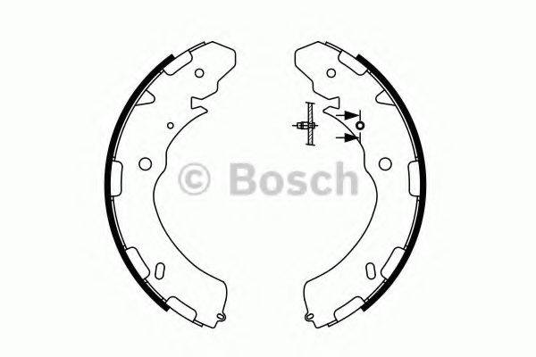 Гальмівні колодки барабані BOSCH 0 986 487 758