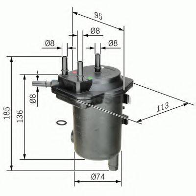 BOSCH 0450907008 Паливний фільтр