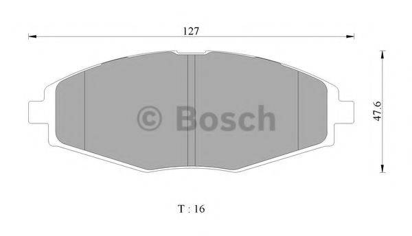 BOSCH 0986AB3060 Комплект гальмівних колодок, дискове гальмо