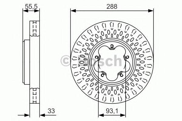 Диск гальмівний BOSCH 0 986 479 A49