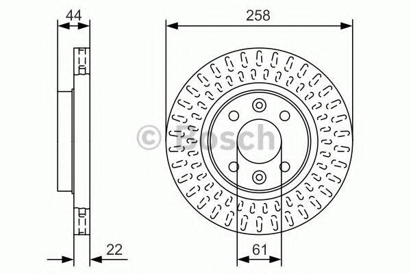 Диск гальмівний BOSCH 0 986 479 A86