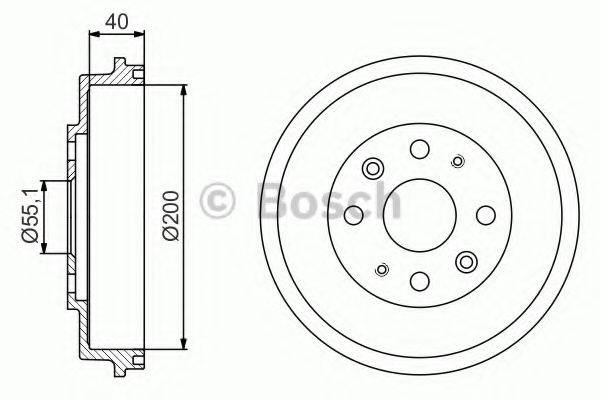 Барабан гальмівний BOSCH 0 986 477 191