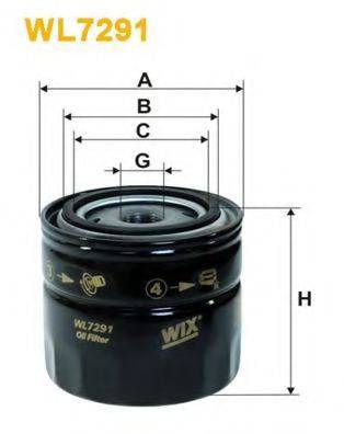 Фільтр масляний WIX FILTERS WL7291