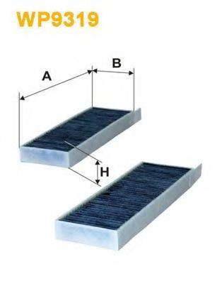 Фільтр салону вугільний WIX FILTERS WP9319