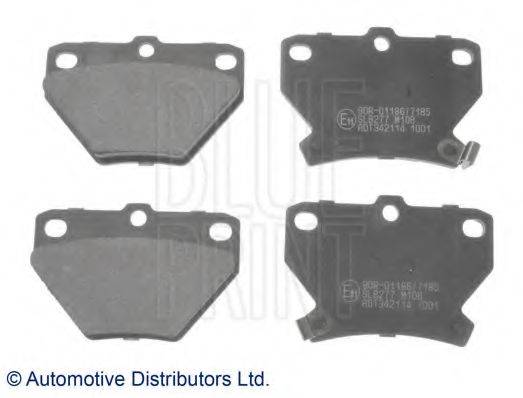 Комплект гальмівних колодок з 4 шт. дисків BLUE PRINT ADT342114