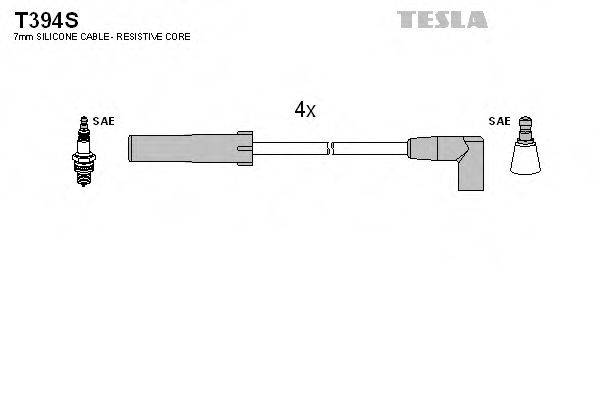 Дроти високовольтні 21214 інж моновприск (силікон) Tesla TESLA T394S