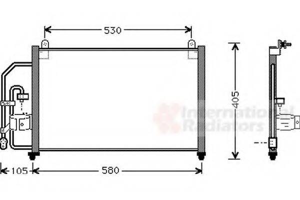 VAN WEZEL 81005012 Конденсатор, кондиціонер