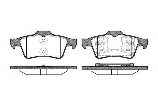 Колодки гальмівні диск. задн. (вир-во Remsa) Mazda 3 I II  Focus II C-max Connect  Vectra C  Laguna II  C5 III  Primera P12 (P9423.00) WOKING WOKING P9423.00