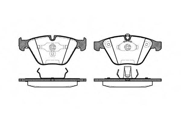 Колодки гальмівні диск. перед. (вир-во Remsa) BMW 5e60 7e65 3e90 (P9573.00) WOKING WOKING P9573.00