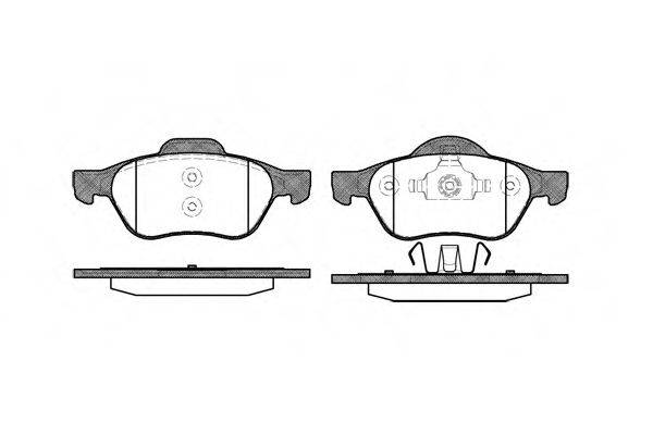 Колодки гальмівні диск. перед. (вир-во Remsa) Renault Megane II Scenic II Laguna II III (P8623.00) WOKING WOKING P8623.00