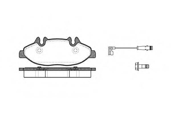 Колодки гальмівні диск. перед. (вир-во Remsa) MB Vito 639 (P10093.02) WOKING WOKING P10093.02