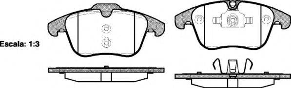 Колодки гальмівні диск. перед. (вир-во Remsa) Ford Mondeo IV S-max Galaxy  PSA 508 407 (P13193.00) WOKING WOKING P13193.00