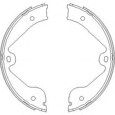 Колодки гальмівні бараб. задн. (вир-во Remsa) Audi Q7 3.0 06-15,Audi Q7 3.6 06-15,Audi Q7 4.2 06-15 (Z4735.00) WOKING WOKING Z4735.00