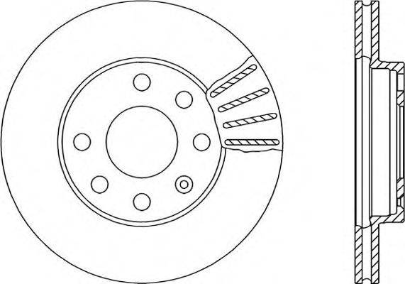 OPEN PARTS BDA140420 гальмівний диск