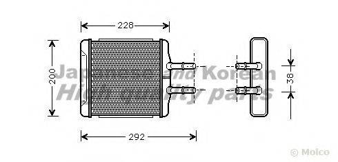 ASHUKI J03321 Теплообмінник, опалення салону