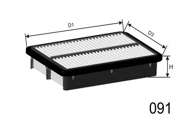 MISFAT P553 Повітряний фільтр