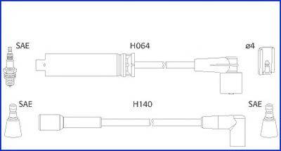 HITACHI 134239 Комплект дротів запалення