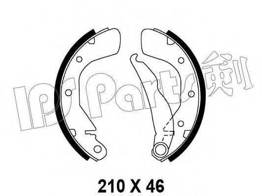 IPS PARTS IBL4387 Гальмівні колодки