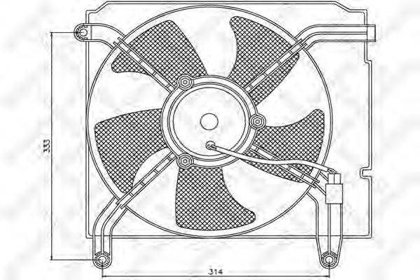 STELLOX 2999251SX Вентилятор, охолодження двигуна