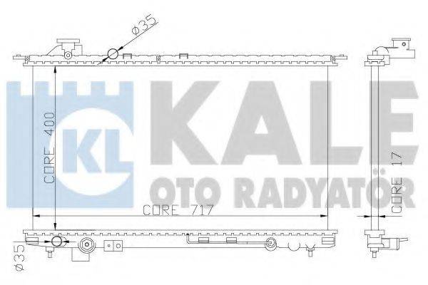 Радіатор охолодження Hyundai Sonata IV, Xg (369300) KALE OTO RADYATOR KALE OTO RADYATOR 369300