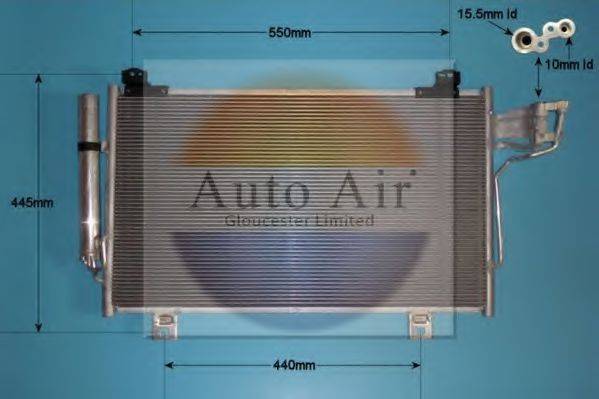 AUTO AIR GLOUCESTER 169984 Конденсатор, кондиціонер