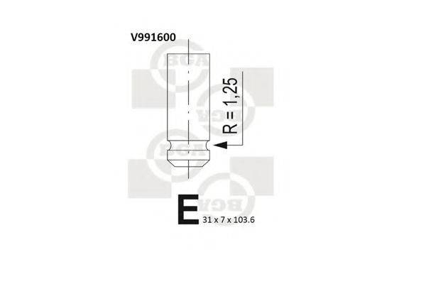 BGA V991600 Випускний клапан