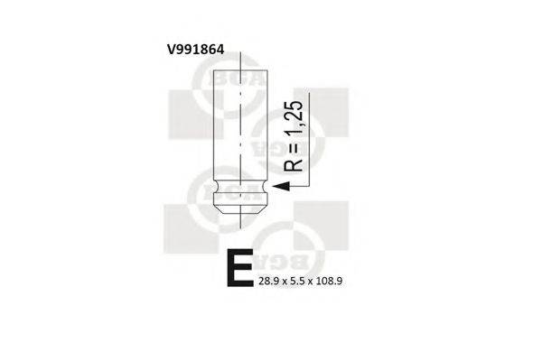 Клапан двигуна BGA V991864