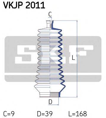 SKF VKJP2011 Комплект пильника, рульове управління