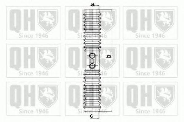 QUINTON HAZELL QG1257 Комплект пильника, рульове управління