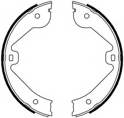 Комплект гальмівних колодок з 4 шт. барабанів FERODO FSB4000