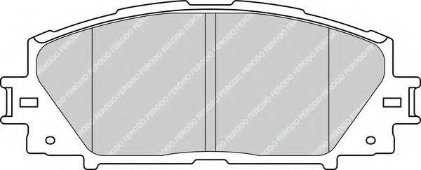 Комплект гальмівних колодок FERODO FDB4310