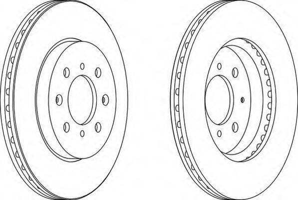 Гальмівний диск FERODO DDF1610C