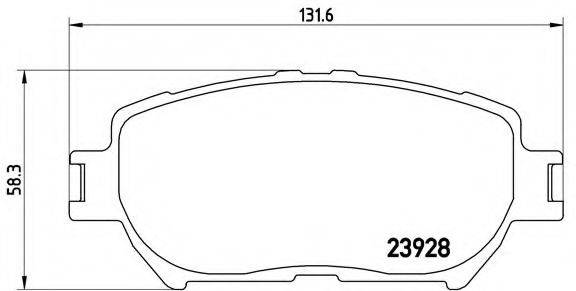 Комплект гальмівних колодок з 4 шт. дисків BREMBO P 83 062