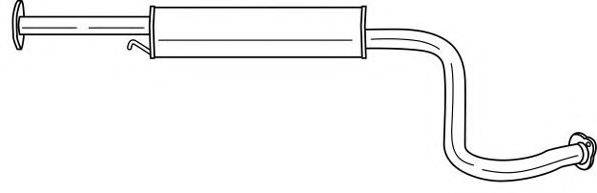 AKS DASIS SG73402 Середній глушник вихлопних газів