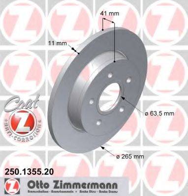 Диск гальмівний ZIMMERMANN 250.1355.20