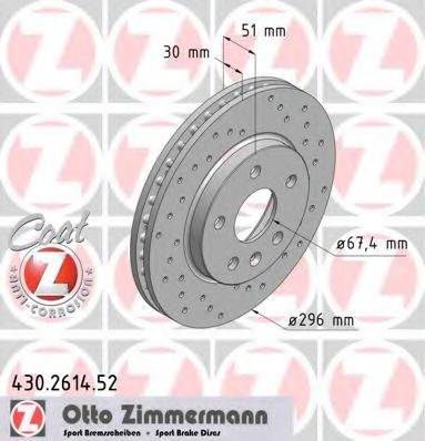 Диск гальмівний ZIMMERMANN 430.2614.52