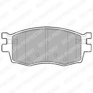 Комплект гальмівних колодок DELPHI LP1951
