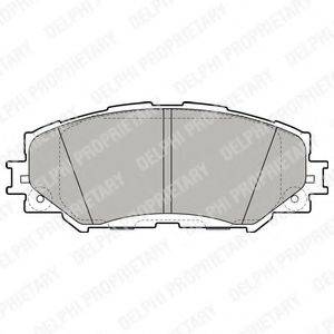 Комплект гальмівних колодок DELPHI LP2002