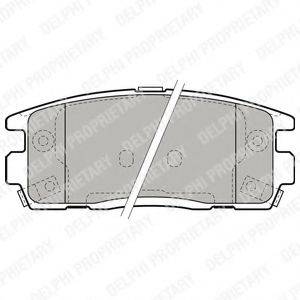 Комплект гальмівних колодок DELPHI LP1988