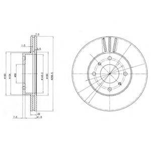 Гальмівний диск DELPHI BG2567