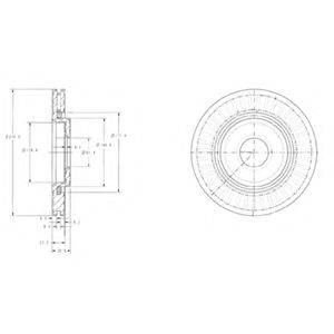 Гальмівний диск DELPHI BG3620