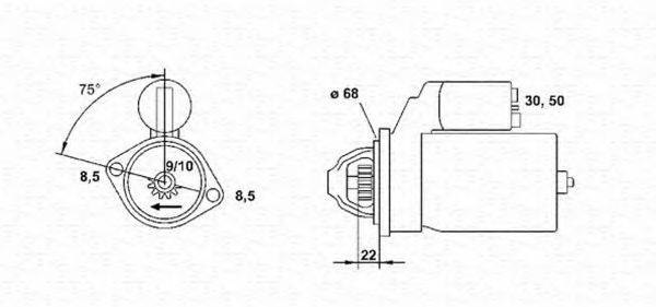 MAGNETI MARELLI 943251576010 Стартер